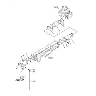 FIG 64. COOLING PIPE(FRESH WATER)(LUB. OIL COOLER - BLOCK)