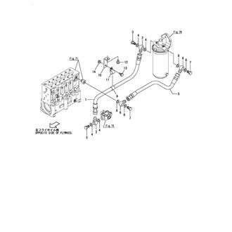 FIG 84. FUEL PIPE(PUMP - FILTER)(SINGLE)