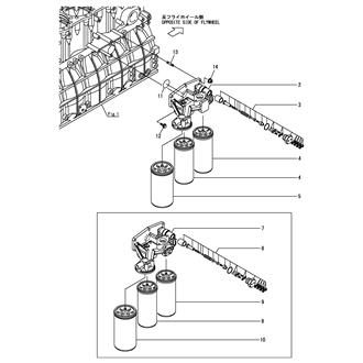 FIG 127. (46B)LUB. OIL STRAINER(EARTH FLOAT TYPE)(WITH PAPER BY-PASS STRAINER)