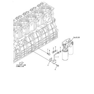 FIG 128. (52A)LUB. OIL PIPE(PAPER BY-PASS STRAINER)