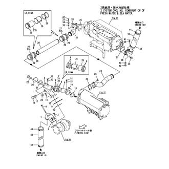 FIG 66. C.S.W.PIPE(C.S.W.PUMP-AIR COOLER-F.W.COOLER)