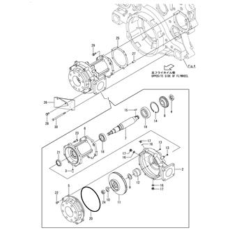 FIG 152. (64A)COOLING PUMP(SEA WATER)(CENTRIFUGAL TYPE)