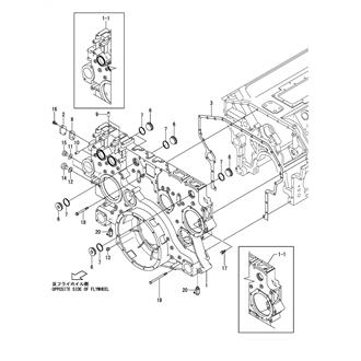 FIG 4. GEAR HOUSING(OPPOSITE SIDE OF FLYWHEEL)