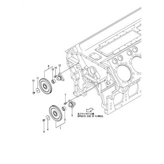 FIG 30. IDLE GEAR(OPPOSITE SIDE OF FLYWHEEL)