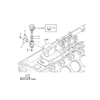 FIG 118. FUEL OVERFLOW TANK(DOUBLE INJECTION PIPE)(ELECTRONIC GOVERNOR SPEC.)