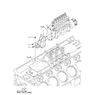 FIG 123. SUPPORT(GOVERNOR CASE)(ELECTRONIC GOVERNOR SPEC.)