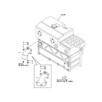 FIG 171. (82B)COOLING PIPE(SEA WATER)(FRESH WATER COOLER OUTLET)