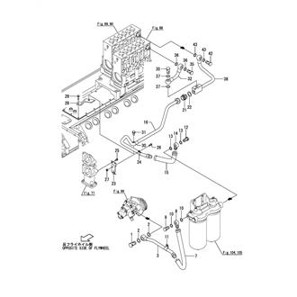 FIG 173. (107A)FUEL PIPE(FEED PUMP - FUEL INJECTION PUMP)(FOR CLASS ABS)