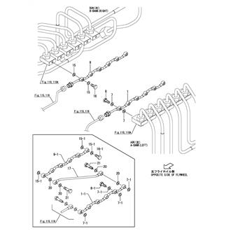 FIG 176. (116A)FUEL OVERFLOW PIPE(DOUBLE INJECTION PIPE)