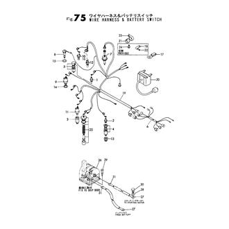 FIG 75. WIRE HARNESS & BATTERY SWITCH