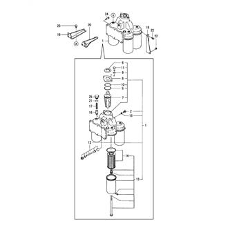 FIG 66. LUB. OIL FILTER(EARTH TYPE/OPTIONAL)(12LAAM-UTE)