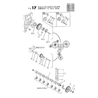 FIG 17. CAMSHAFT & IDLE GEAR