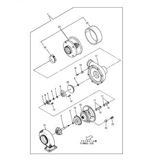 FIG 16. TURBOCHARGER COMPONENT PART