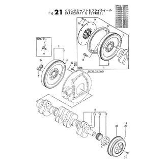 FIG 21. CRANKSHAFT & FLYWHEEL