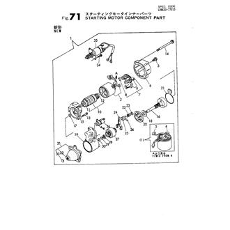 FIG 71. STARTING MOTOR COMPONENT PART