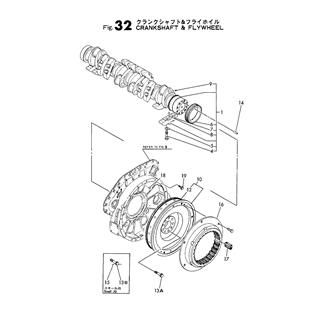 FIG 32. CRANKSHAFT & FLYWHEEL