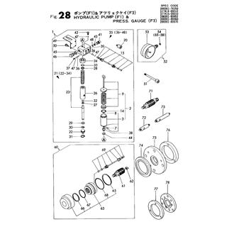 FIG 28. HYD.PUMP(F1) & PRESS.GAUGE(F3)