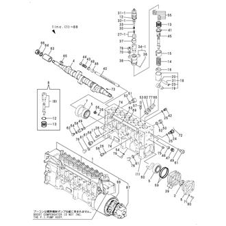 FIG 86. FUEL INJECTION PUMP(L-SIDE,W/O DAMPING VALVE)