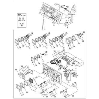 FIG 119. INSTRUMENT PANEL(ELECTRIC TYPE:PREVIOUS)