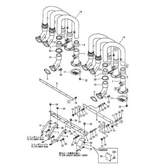 FIG 17. SUCTION MANIFOLD(6GHD50:FROM E00185)(6GHD50A)