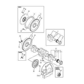 FIG 26. CRANKSHAFT & FLYWHEEL