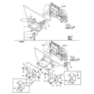 FIG 56. FUEL INJECTION PUMP BRACKET