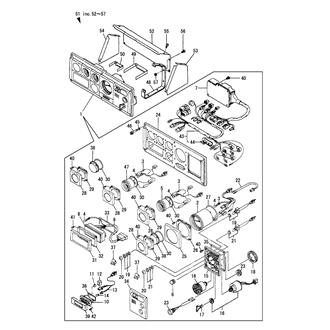 FIG 74. INSTRUMENT PANEL(1993.7 TO 1999.1)