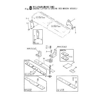 FIG 8. ENGINE LIFTER & ENGINE BED(WOOD VESSEL)