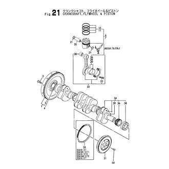 FIG 21. CRANKSHAFT, FLYWHEEL & PISTON