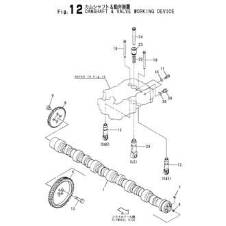 FIG 12. CAMSHAFT &VALVE WORKING DEVICE