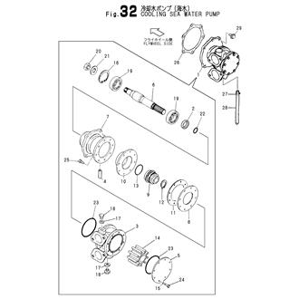 FIG 32. COOLING SEA WATER PUMP