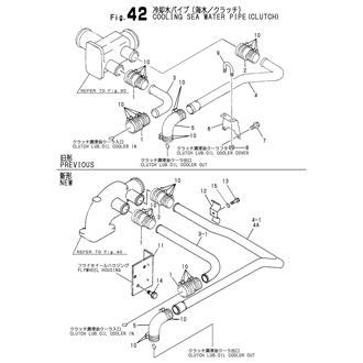 FIG 42. COOLING SEA WATER PIPE(CLUTCH)