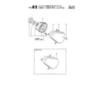 FIG 82. V-BELT(1200R.P.M., W/P.T.O.)