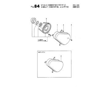 FIG 84. V-BELT(1500R.P.M.,W/O P.T.O.)