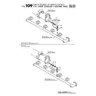 FIG 109. C.W.LINES(COOLER-DISTRIB.PIPE)