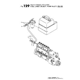 FIG 129. FUEL LINES(JNJECT.PUMP INLET)