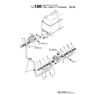 FIG 130. FUEL LINES(-STRAINER)