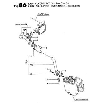 FIG 86. LUB.OIL PIPE(STRAINER-COOLER)