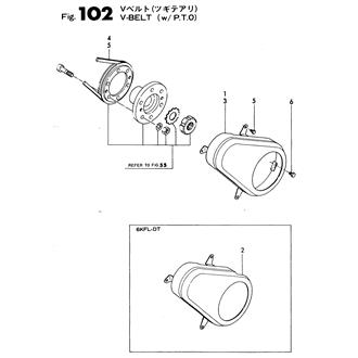 FIG 102. V-BELT(W/P.T.O)