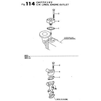 FIG 114. C.W.PIPE,PUMP OUTLET