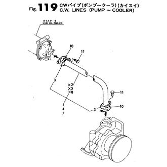 FIG 119. C.W.PIPE(PUMP-COOLER)(S.WATER)