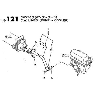 FIG 121. C.W.PIPE(PUMP-COOLER)