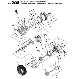 FIG 208. TURBOCHARGER COMPONENT PART