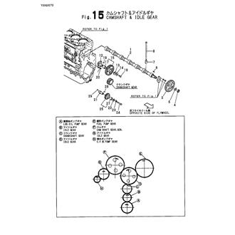 FIG 15. CAMSHAFT & IDLE GEAR