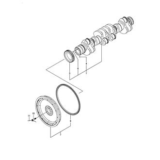 FIG 32. CRANKSHAFT & FLYWHEEL