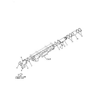 FIG 55. C.F.W.PIPE(L.O.COOLER IN, BLOCK IN)