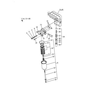 FIG 21. LUB.OIL STRAINER & PRESSURE RAGULATING VALVE