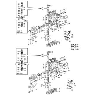 FIG 45. FUEL INJECTION PUMP(INNER PARTS)