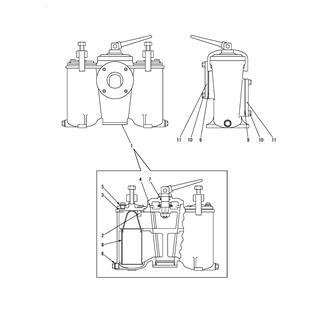 FIG 67. SEA WATER STRAINER(DUPLEX)