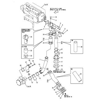 FIG 69. C.S.W.PIPE(JABSCO PUMP-F.W.COOLER)